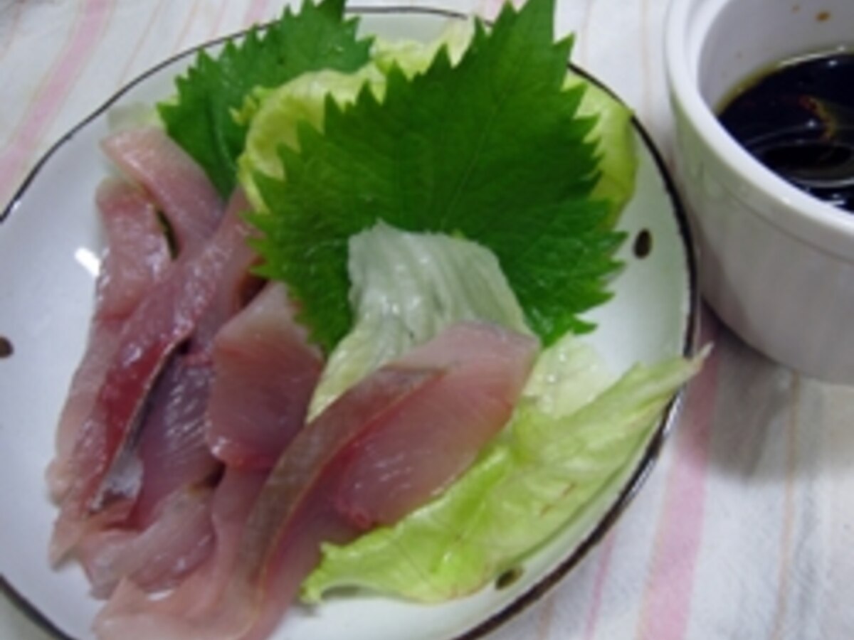 ツバスのお刺身サラダ風 レシピ 作り方 By Kazuhana0816 楽天レシピ